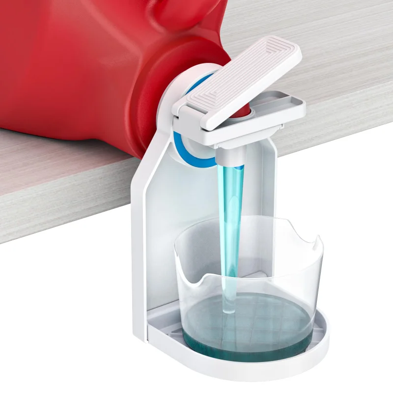 

1set Laundry Detergent dispenser Cup Holder,Nozzle Upgraded Labor-Saving Switch Easily No More runny or Messy Laundry Detergent