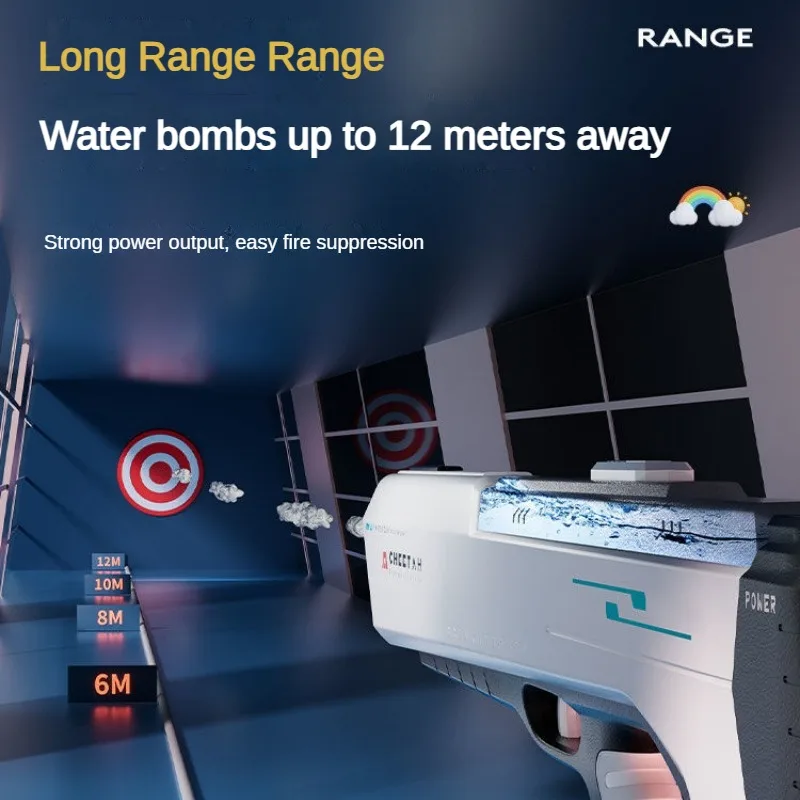 Automatic Water Absorption Electric Water Gun Large Size Rechargeable Watergun Toy