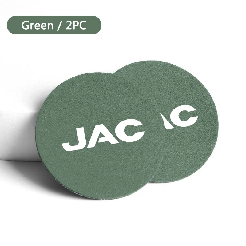 2Pcs Car Non-slip Mat Water Coaster Cup Bottle Holder Pad For JAC Refine J3 J4 J7 JS3 JS4 KR1 S2 S3 S4 S5 S7 Vapour T8 Accessory