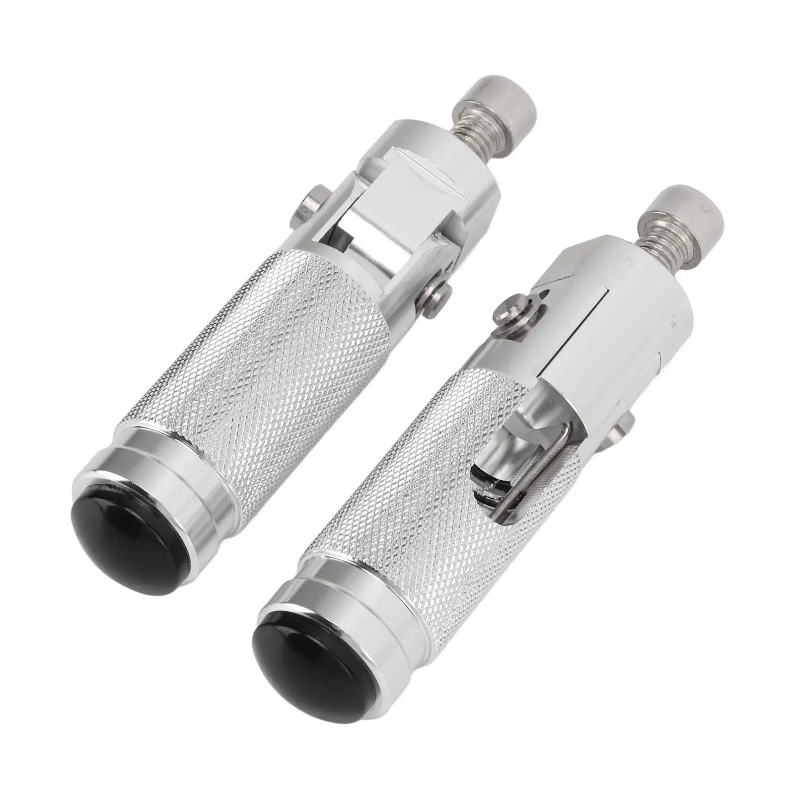 

Foldable Motorcycle Foot Pegs - Adjustable for motorbike Footrest Pedals for Enhanced Riding Comfort