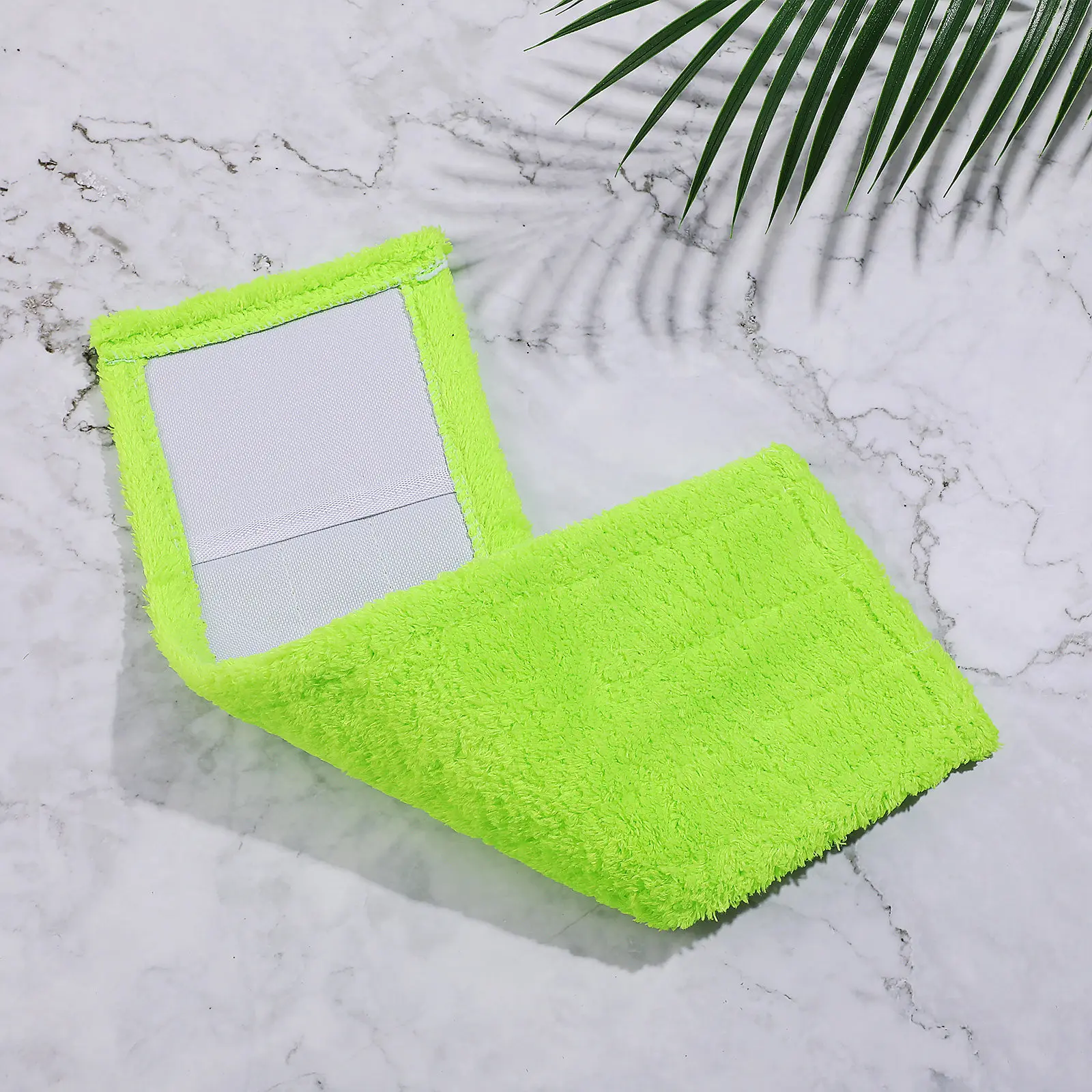 Microfiber Coral Fleece Mop Pad Thick Highly Absorbent Replacement Head Cover Reusable for Smooth Floor Cleaning