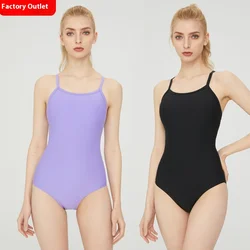 Women's One-piece Swimsuit Professional Model One-piece Racing Triangle Swimsuit with Bra Pads Swimwear