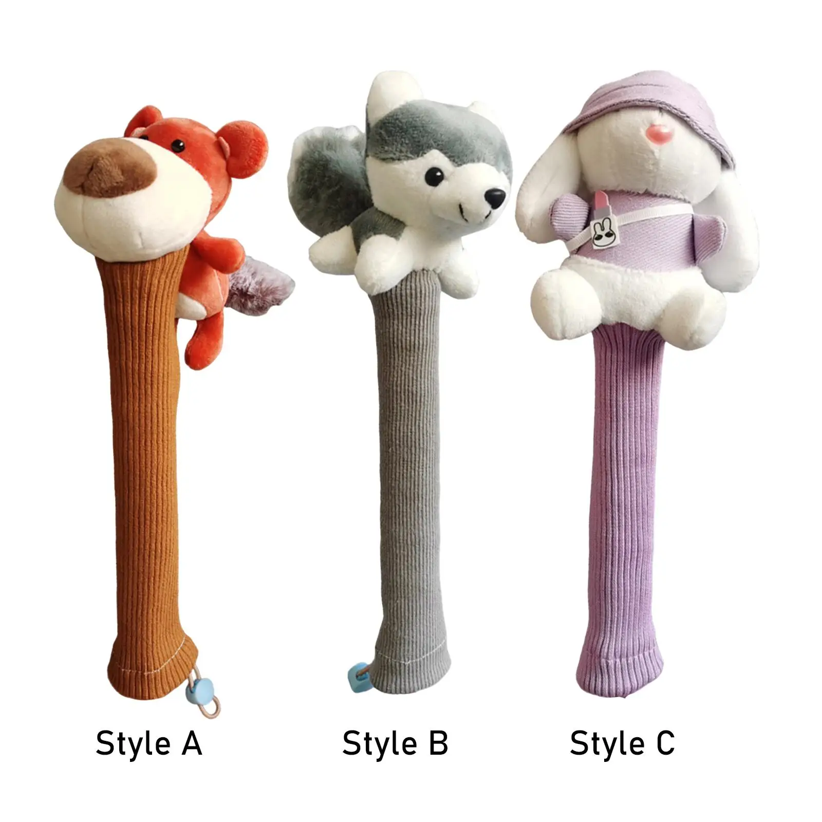 

Badminton Racket Handle Cover, Badminton Overgrip Cover Plush Doll Anti Skid Racquet Grip Protector Badminton Racket Grip