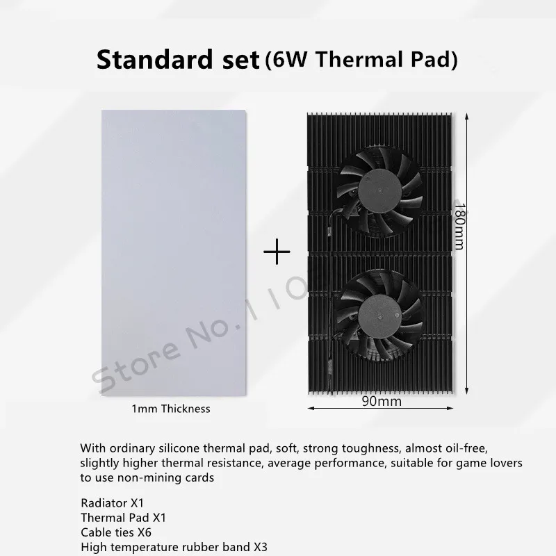 Graphics Card GPU Backplate Cooling Radiator For RTX 3090 4090