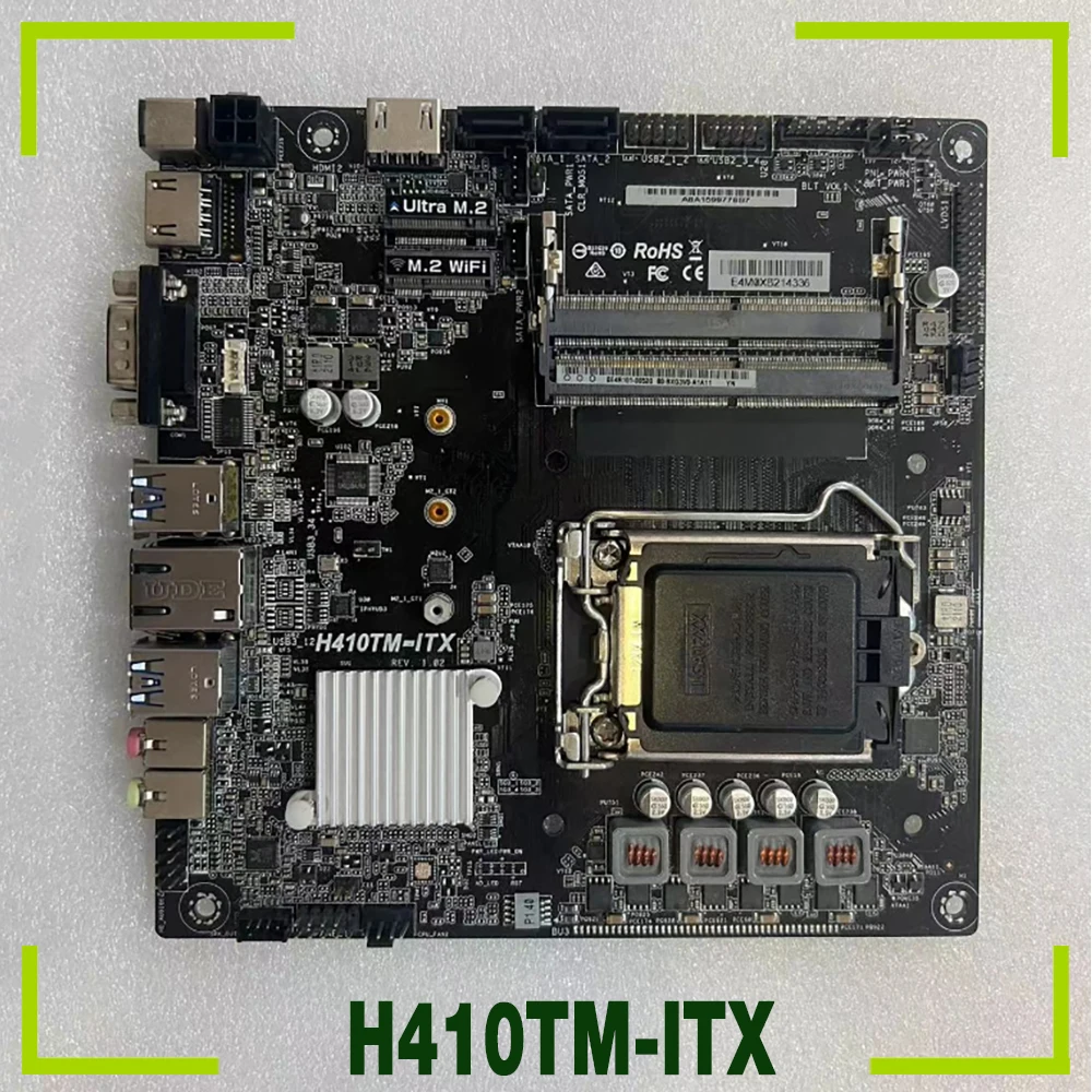 For ASROCK 510 Motherboard Industrial Control Ultra-Thin Mini Mainframe Motherboard H410TM-ITX