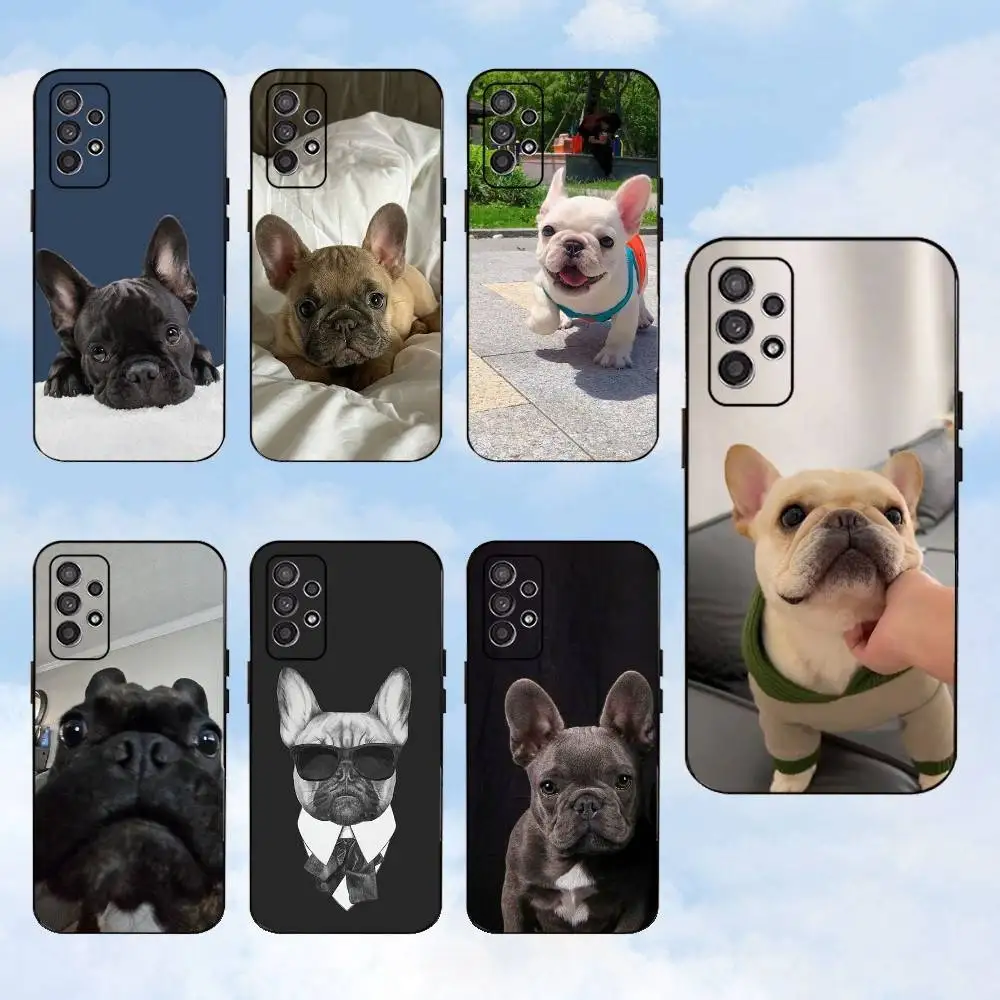 

French Bulldog Dog Pet1 Phone Case For Samsung S25,S24,S23,S22,S21,S20,S10,Ultra,Plus,Lite,FE,Soft Silicone Black Cover