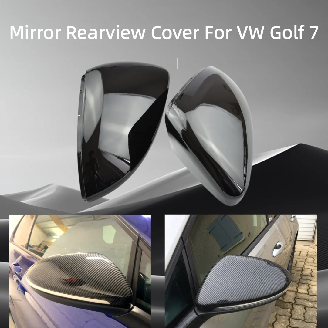 For VW Golf 7 Touran Rearview Mirror Caps Left/Right Side Cover for 2014-2021 Models Car Accessory