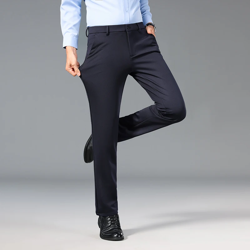 Fashion Loose Button Spliced Zipper Pockets Solid Color Business Pants Men's 2024 Summer New Oversized All-match Casual Pants