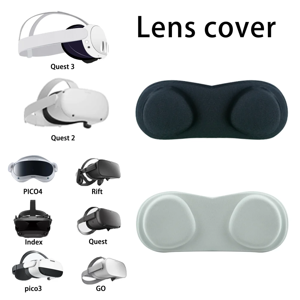 VR Accessories For Meta quest 3 Lens Protective Cover Dustproof Anti-scratch Lens Cap For Meta quest 3 VR Glasses