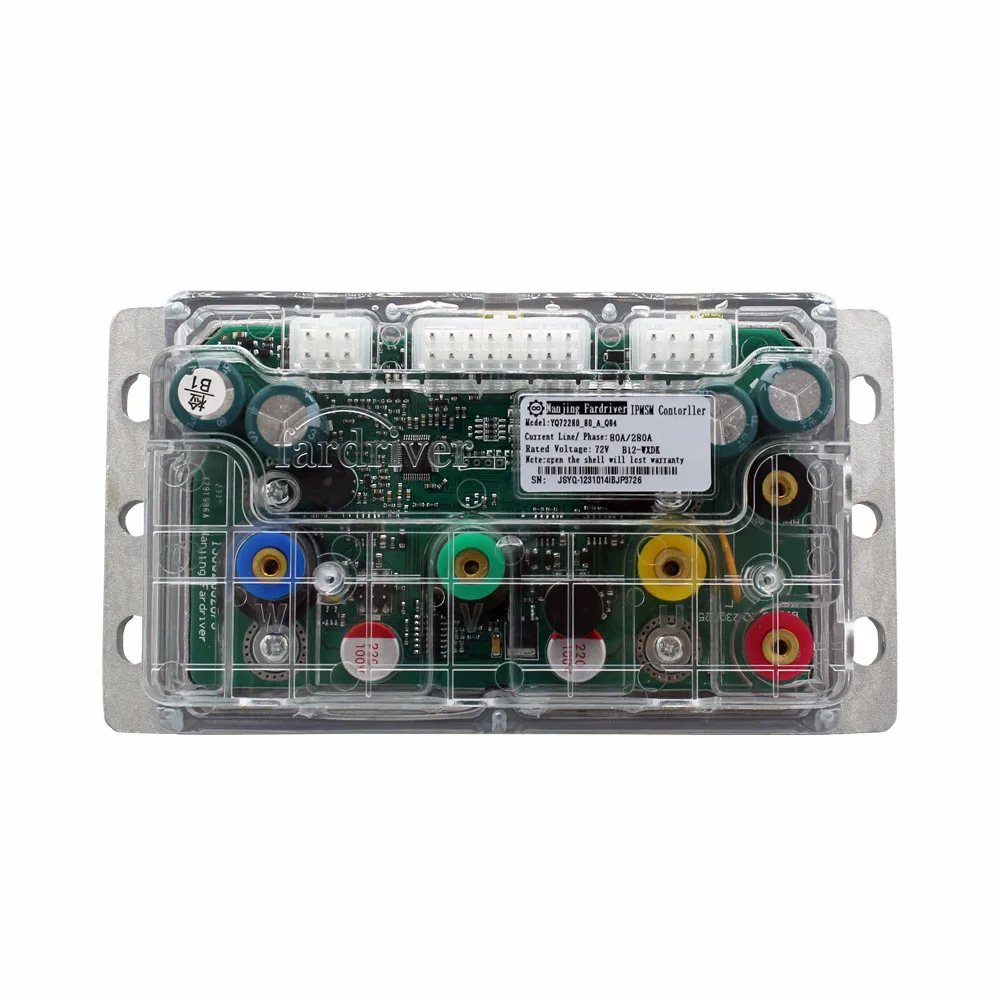 YQ72260/X80 مع BT Fardriver 80A/260A وحدة تحكم تيار مستمر بدون فرش 48 فولت/72 فولت دراجات نارية كهربائية لمحركات 2000 واط