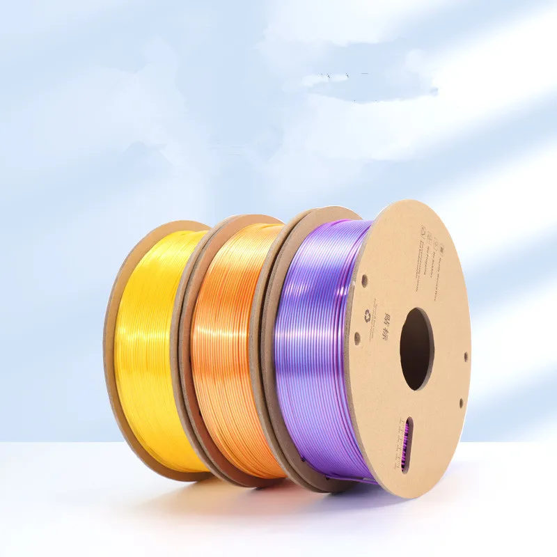 

Silk Three Colors PLA Silk 3D Printing Filament 1.75MM/1KG