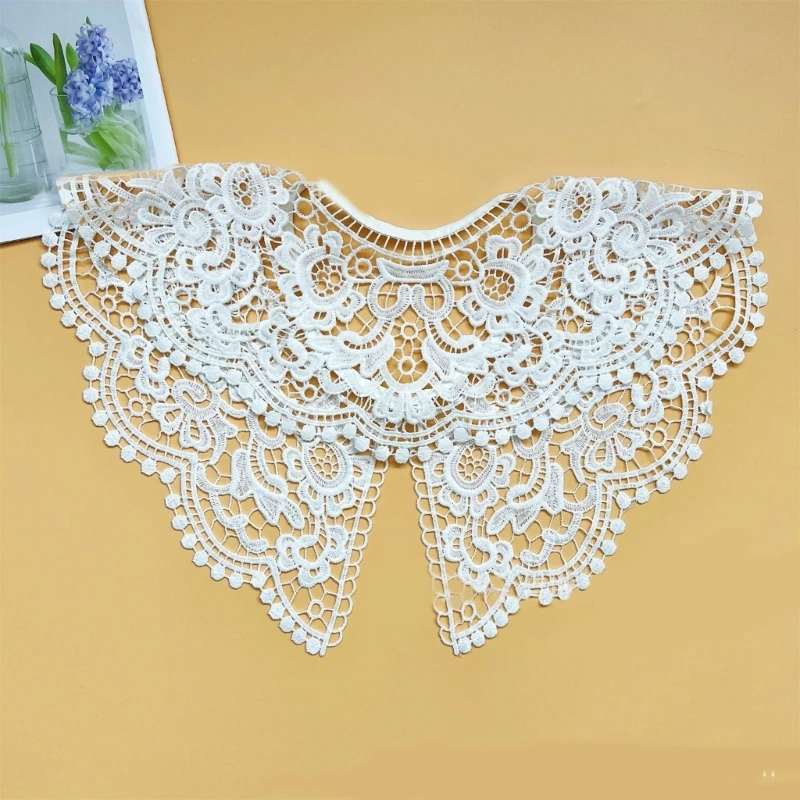 Dickey Collar Embroidery Collar Lace Collar Women Detachable Collar for dress False Collar Durable