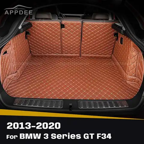 BMW 3 시리즈 GT F34 2013-2020 19 18 17 16 15 14 자동 풀 커버리지 트렁크 매트 자동차 카고 라이너 인테리어 액세서리
