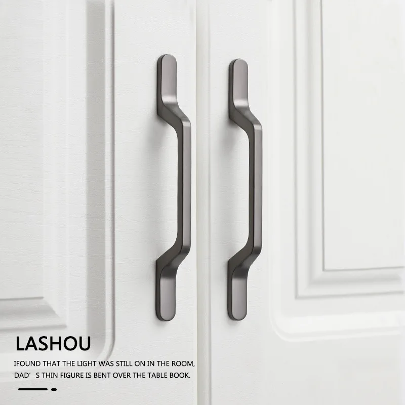 Luxury Gray Thickened Cabinet Wardrobe Door Handle Drawer Round Knob Furniture Ring Small Handle Home Decoration Hardware