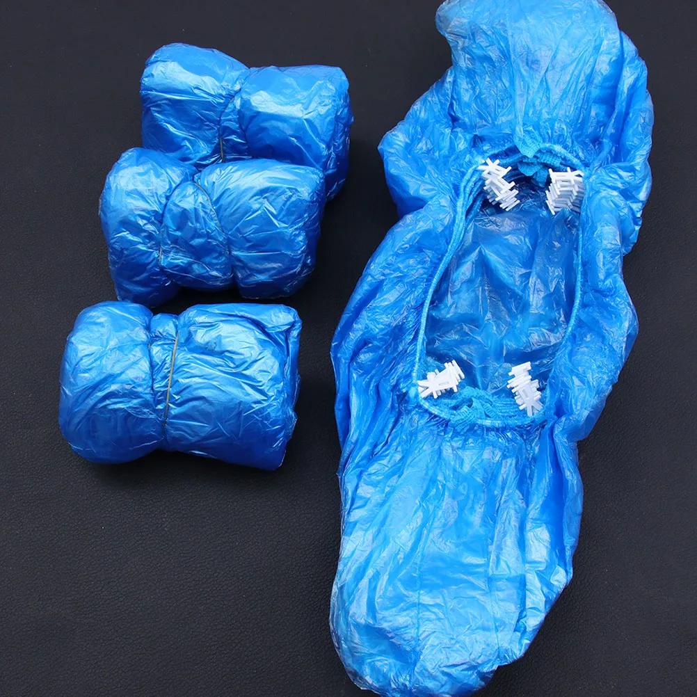 

100pcs Disposable Shoe Cover Machine Refill PE Material Comfortable Wear Resistance Anti Slip Waterproof Practical
