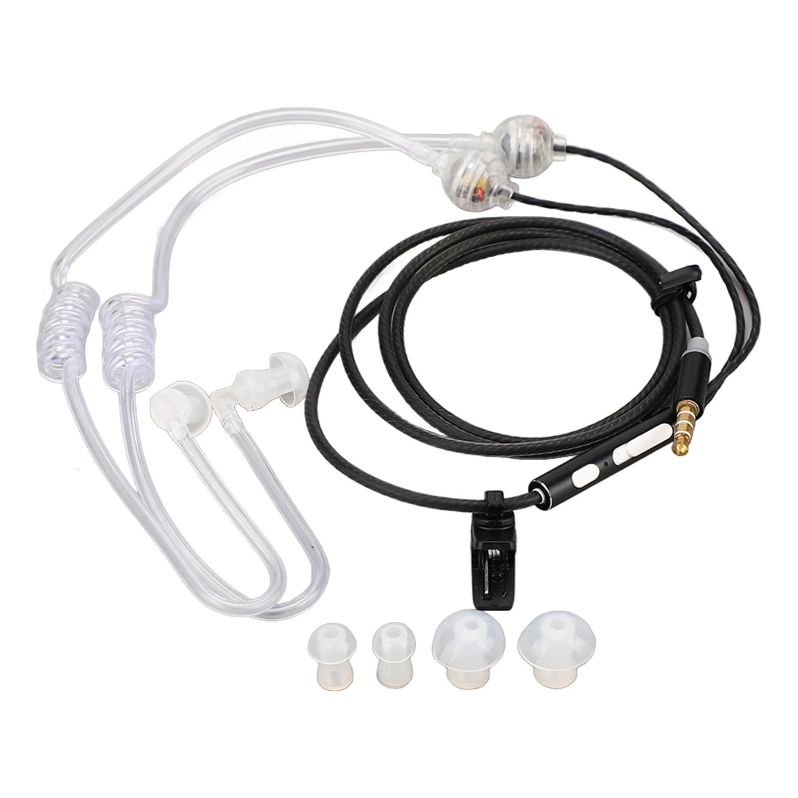Air Tube-oordopjes Stereofonische ruisonderdrukking 3,5 mm Air Tube-headset Straling Draagbaar Ergonomisch voor tablet