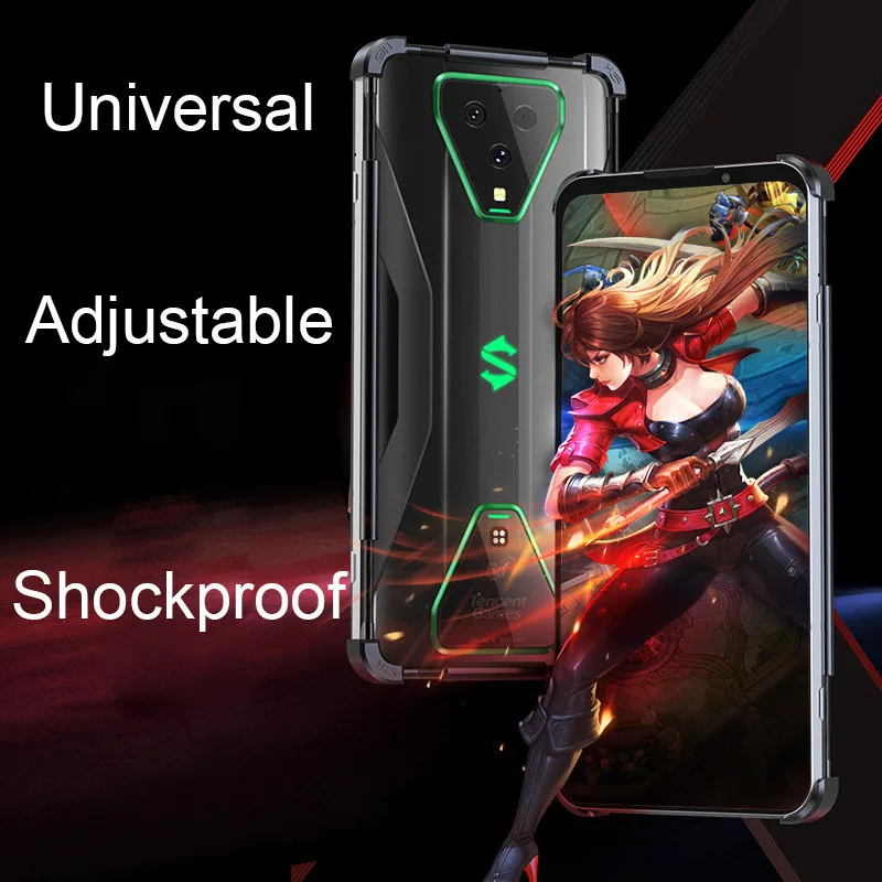 Adjustable Universal Stainless Steel Metal Bumper Case For Xiaomi Black Shark 4 3 Pro 2 Pro Helo Case Aluminum Phone Cover Funda