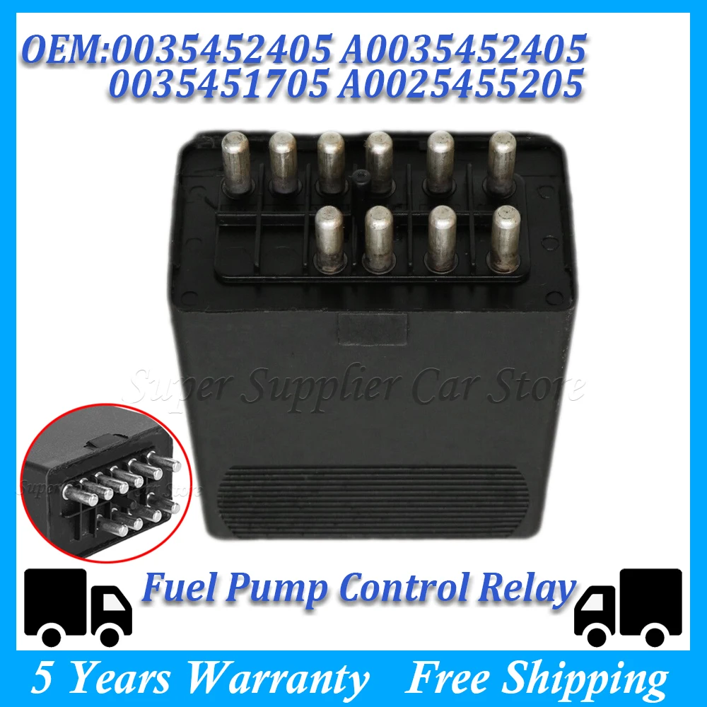 New Fuel Pump Control Relay 0035452405 0035451705 For Mercedes-Benz 190 W124 W126 W201 W463 CL C G S E Class 300E 1987 1990 1993