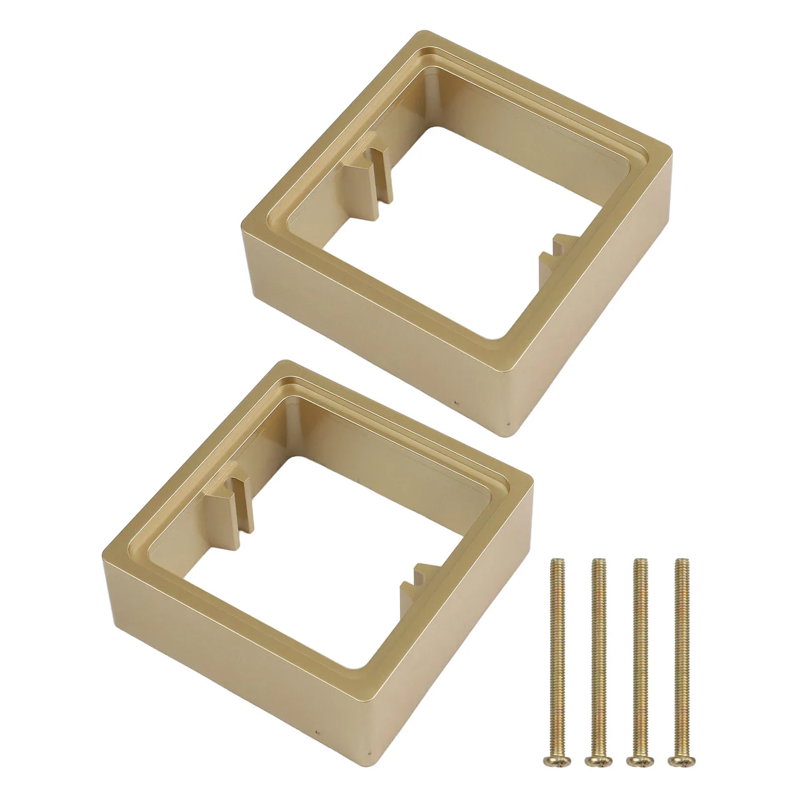Grey Electrical Wall Plate Quick Alignment Space Extension Solution Auxiliary Screw Holes For Wall Socket Upgrade