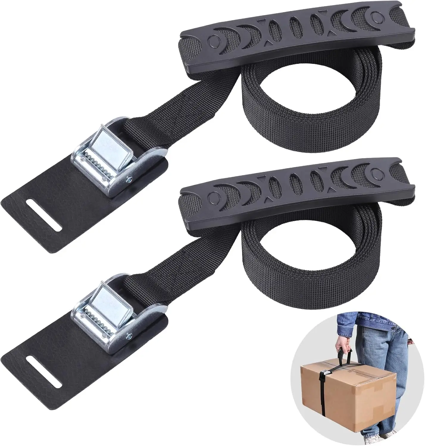 

Набор из 4-х усиленных регулируемых стяжных ремней с ручками для перевозки коробок и снаряжения для кемпинга