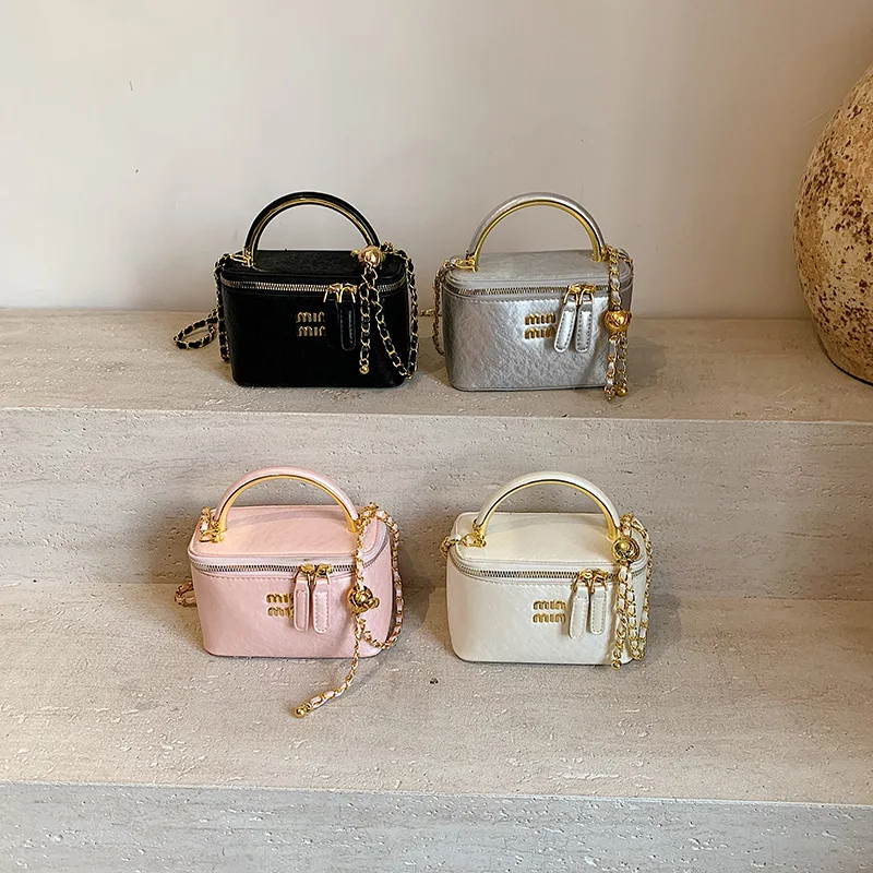 

Элегантная винтажная сумка через плечо, новинка 2023 года для женщин, роскошная сумка через плечо с ремешком-цепочкой, модная маленькая сумка для всех случаев