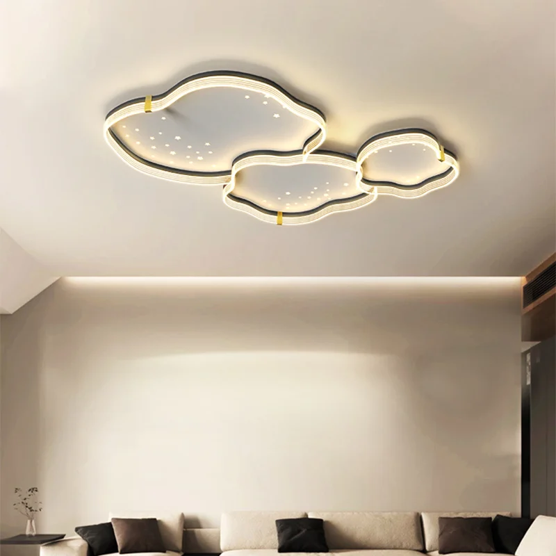 Lámpara de techo LED moderna para sala de Estar, comedor, dormitorio de niños, sala de estar, candelabro de lujo, decoración interior del hogar, accesorio de iluminación brillante