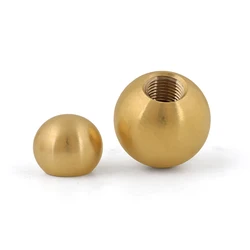 M2 M3 M4 M5 M6 M8 M10 M12 Brass Ball Thread Half Hole Metric H62 Drilling Copper Balls Female Thread Blind 5/6/7/8/9/10/11~60mm