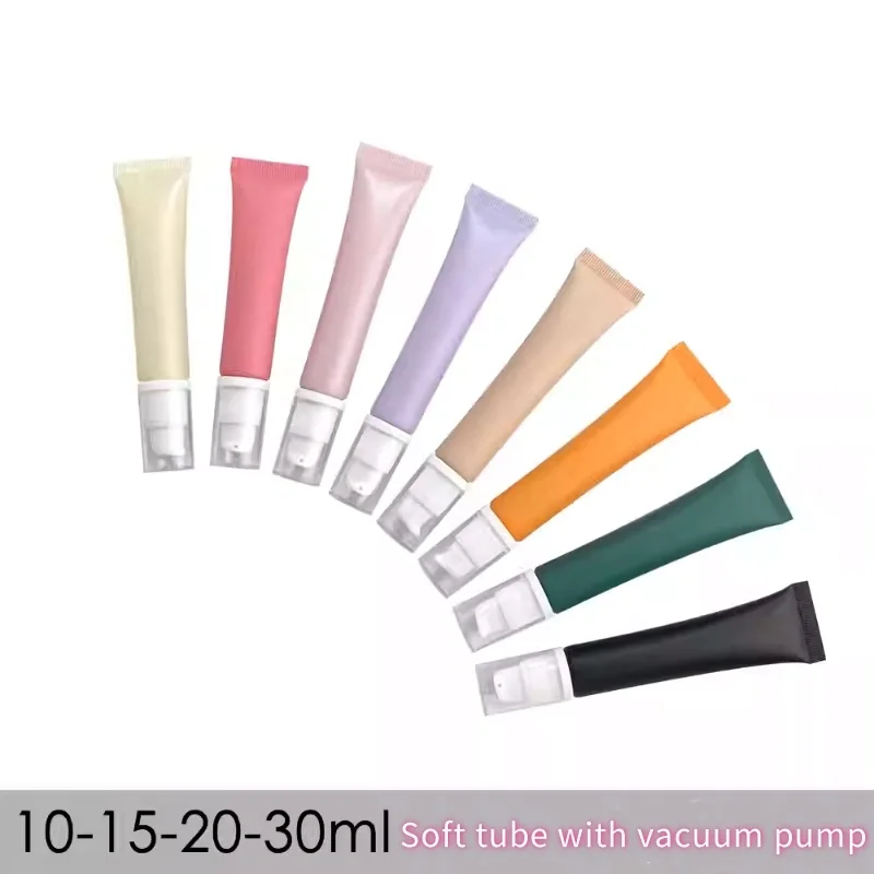 10-100pcs Empty 10g 15g 20g 30g/ml Soft Tube Foundation/sunscreen/Eessence/ Eye Cream/Serum Container Empty Squeeze Tube Travel