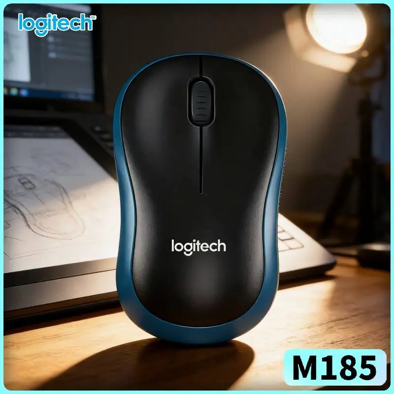 Logitech M185 Surface-Tough Mouse Wear-Resistant 1000 DPI Precise Tracking Auto-Sleep Plug & Play Study Travel Tool