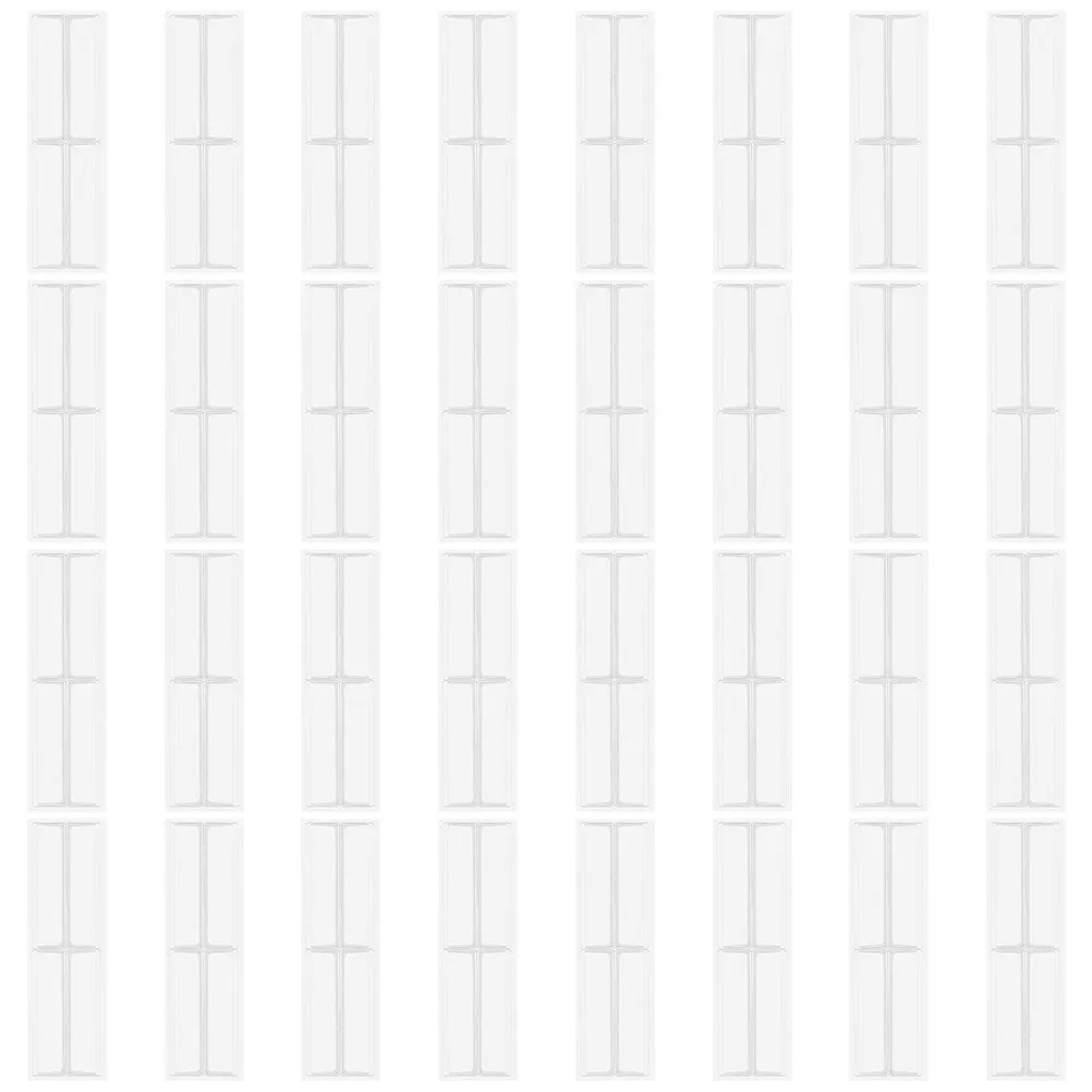 32Pcs Clear Self Adhesive Label Holders Transparent PVC Plastic Pockets for Shelves Bin Label Organizers Waterproof Dustproof