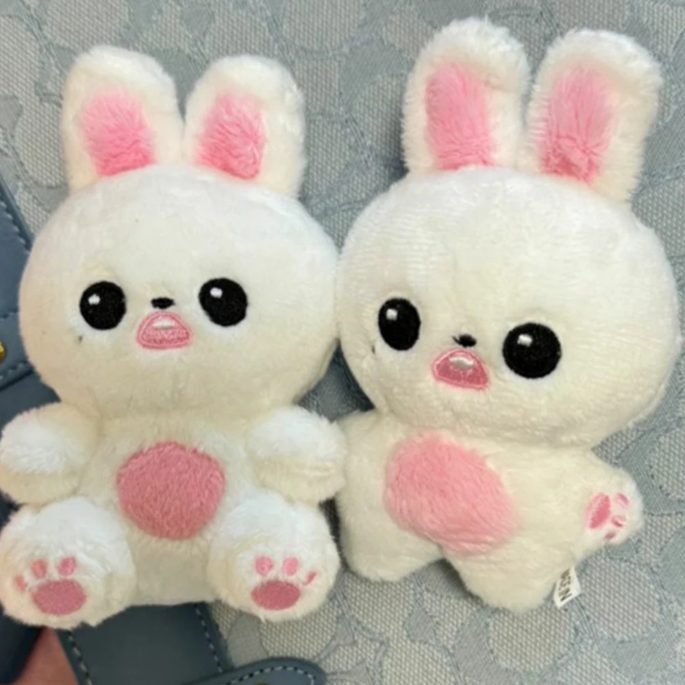 

10CM Kpop Idols WonYoung Plush Doll Keychain Cartoon Cute Rabbit Toy Filling PP Cotton Pendant Bag Accessories Keyring Fans Gift