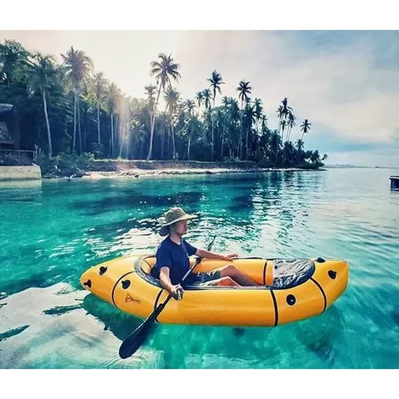 Factory Premium OEM Lightweight Inflatable Cheap Packraft Inflatable Boat for Trouting Fishing Canoe Boat
