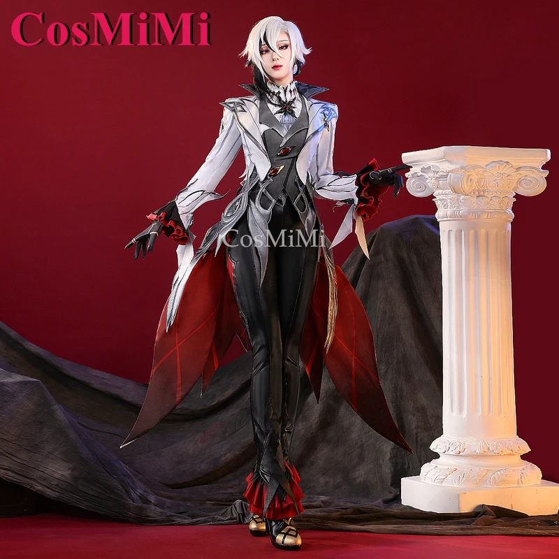 

CosMiMi Arlecchino Cosplay Game Genshin Impact Costume Fatui Gorgeous Sweet Combat Uniform Full Set Carnival Role Play Clothing