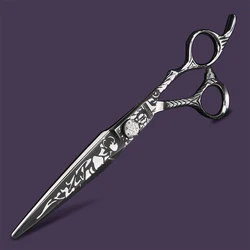 7-inch tattoo hair scissors Japan 440C cutting scissors Barber professional scissors