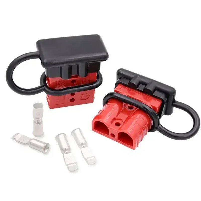 50A 120A 175A 350A Gray Plug Red/Black Soft Rubber Dust-proof Cover Connector Male Female Plug with Wire Protective Cover/Cap