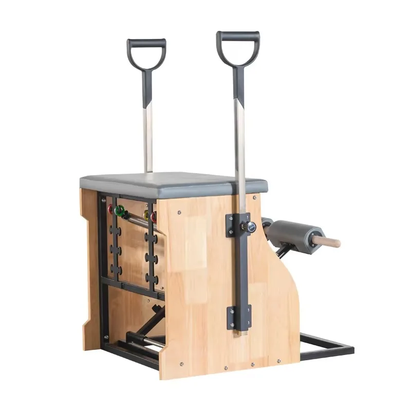 YTYIN Customized Durable Oak Pilates Steady Step Chair Portable Adjustable For Body Building Pilates Studios Health-focused Pack
