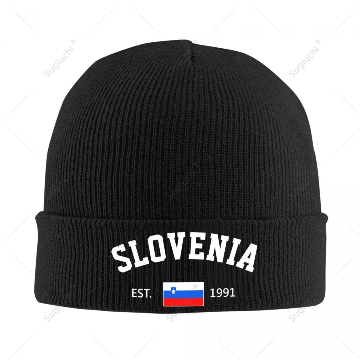 Knitted Hat Unisex Slovenia EST.1991 Independence Day For Men Women Boys Winter Autumn Beanie Cap Warm Bonnet