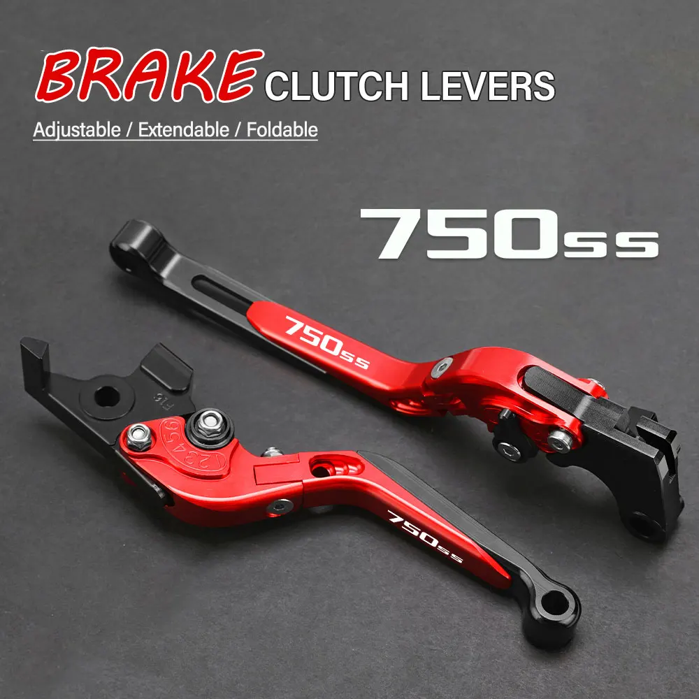 

FOR DUCATI 750SS 750 SS 750S S 1999-2002 Motorcycle Hand Brake Clutch Adjustable Levers Handle Folding Extendable Lever grip