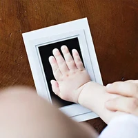 1/3/5pcs Baby Handprint Footprint Kit Clean Touch Ink Pads Newborn Keepsake Frame Pet Dog Cat Footprint Souvenir Gifts 3