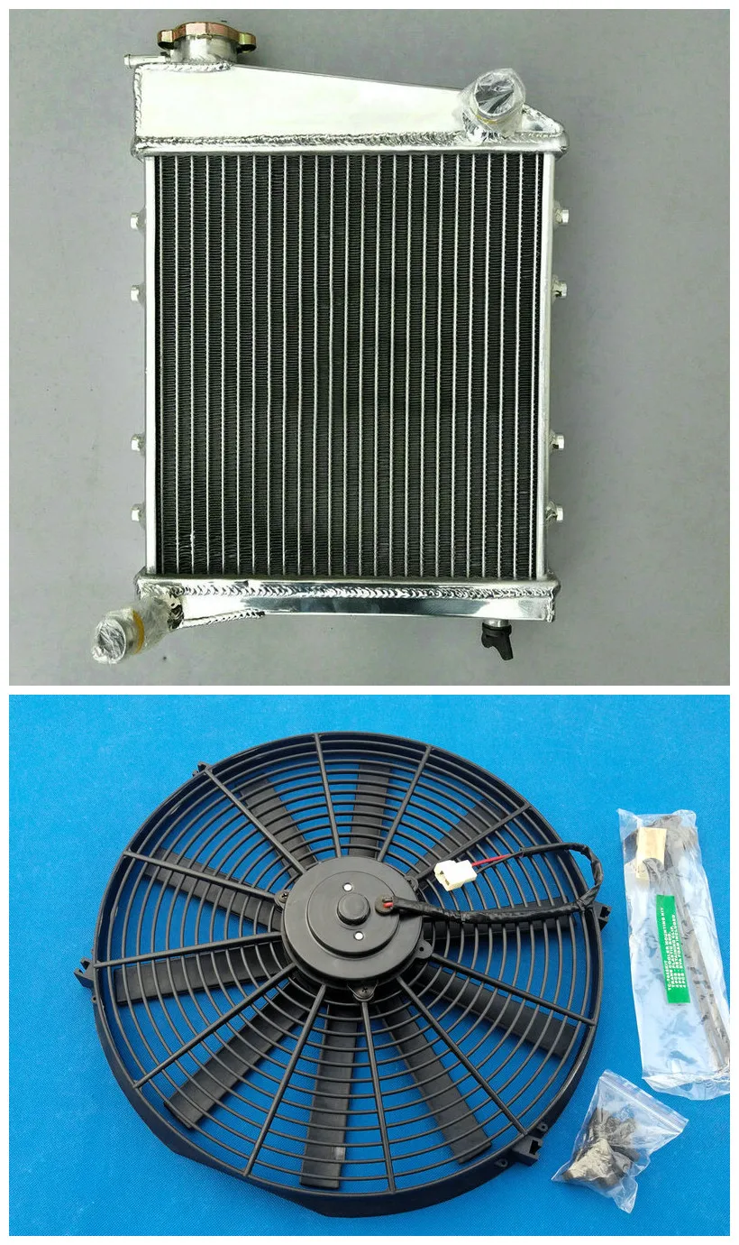 

HOT SELLING NEW ALUMINUM RADIATOR + Fan FOR AUSTIN 1967-1991 ROVER MINI COOPER & MORRIS 1990 89 88 1980 1970 77 75 68