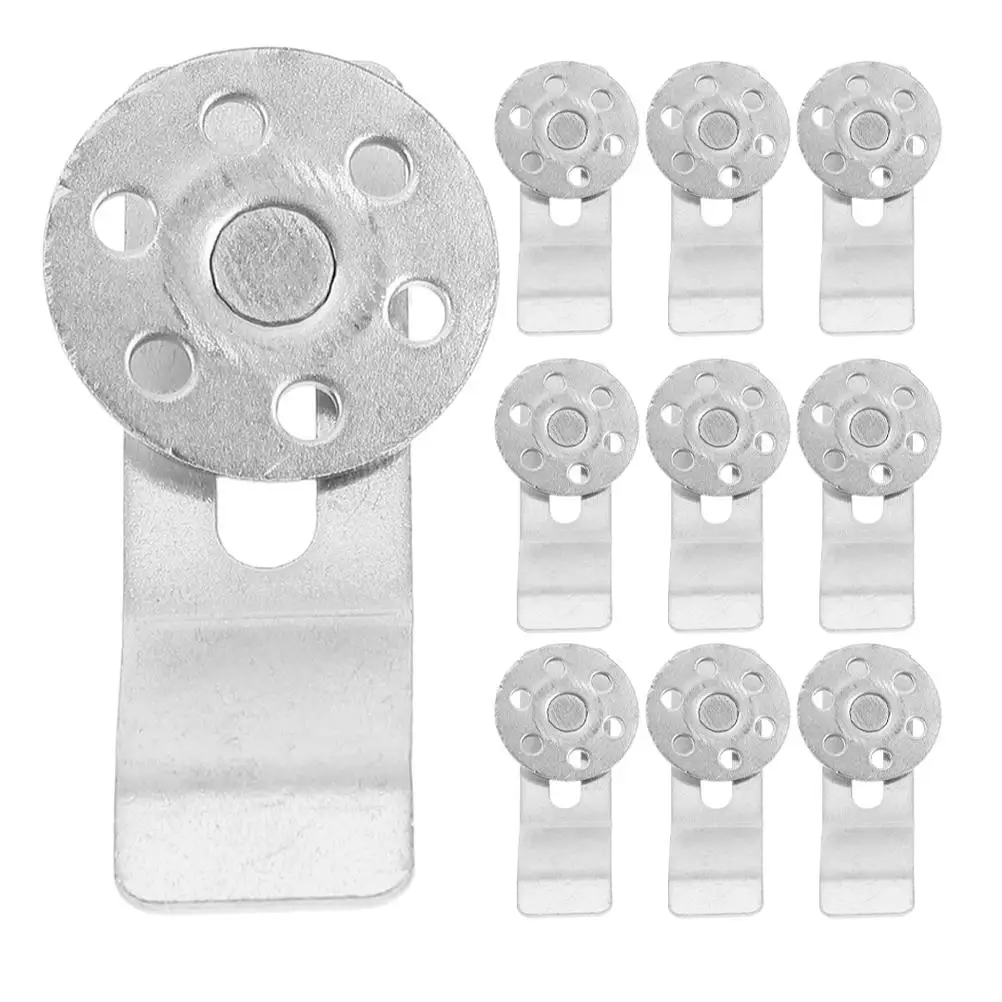 

10pcs Round Bottom Clips Durable Iron Undermount Sink Repair Kit No Drilling Heavy Duty Kitchen Bathroom Granite Support