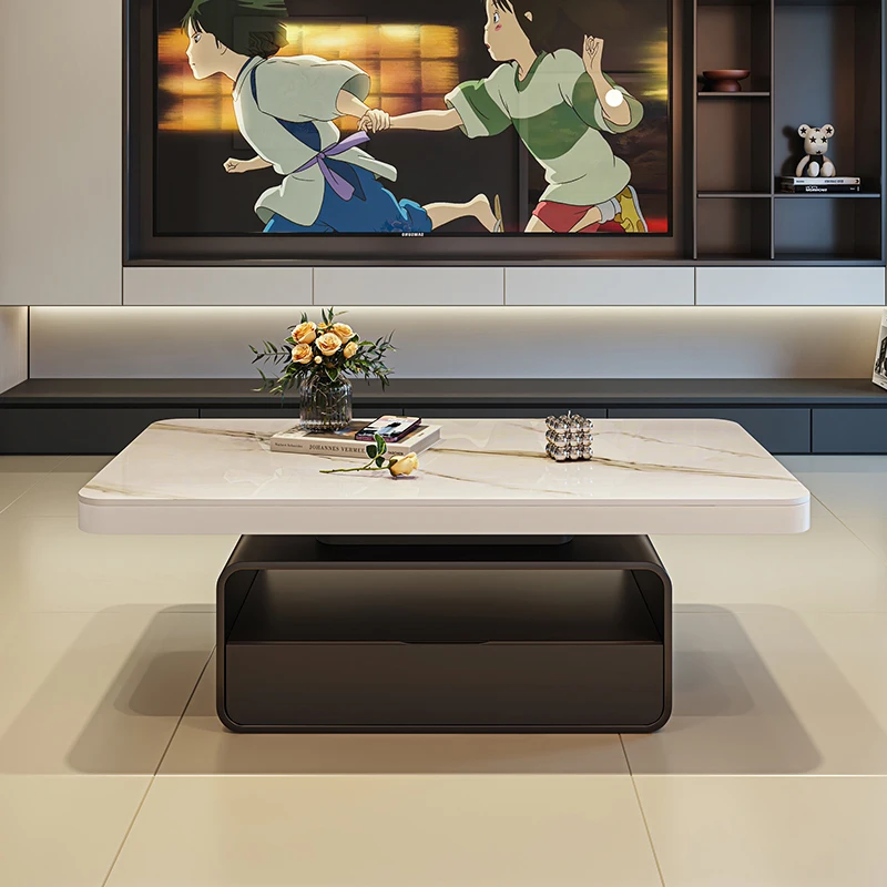 

Luxury Trendy Coffee Table Nordic Style Modern Living Room Square Coffee Table Premium Beauty Table De Salon Home Furniture