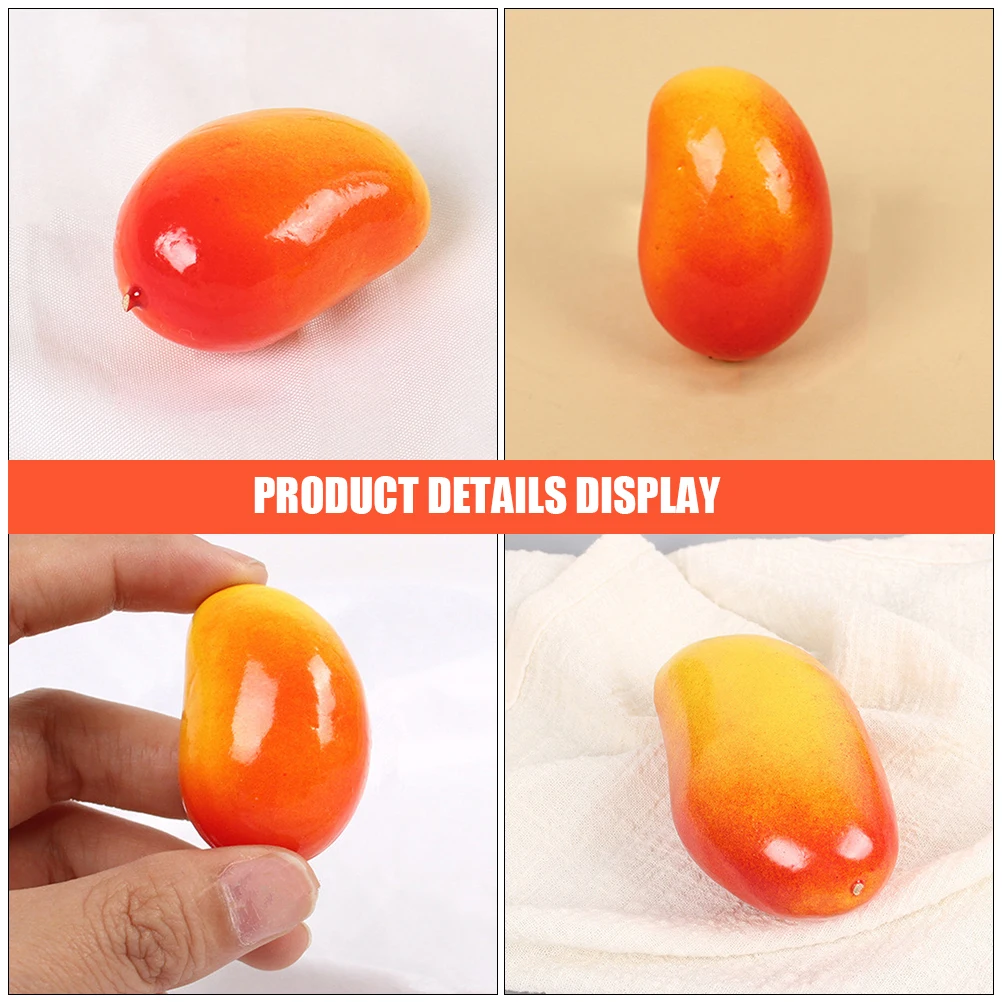 

30 Pcs Artificial Mango Make It Mini Food Simulated Mangos Miniature Fruits for Decoration Fake Decorate