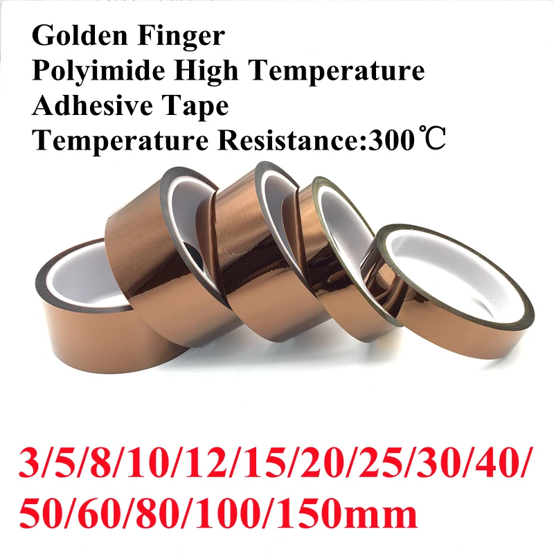 

High Temperature Polyimide BGA Kapton tape Thermal Insulation Adhesive tape Electrical Industry 3D Printing Board Protection 25M