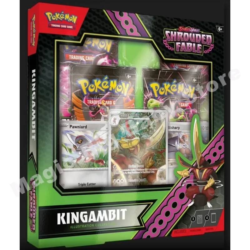 Pokemon Kaarten Echte Originele Trading PTCG Edition Engels Zhu & Paars SV6.5 Koga Ninja geschenkdoos mini Ijzeren doos ETB kind Gift