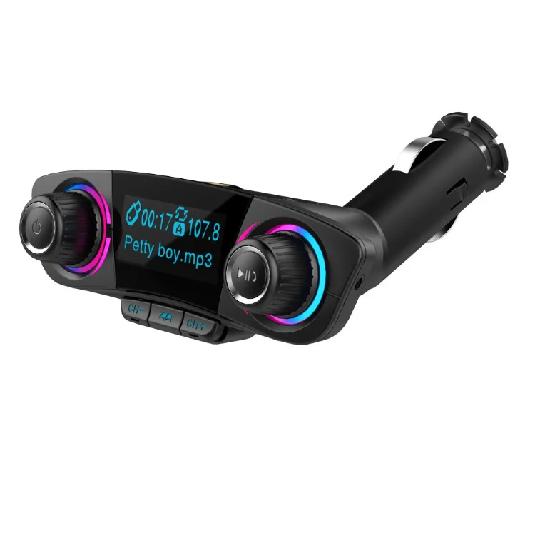 Hands-free BT06 Car Bluetooth MP3 Player, Multifunctional Car Charger, Multi-language Support