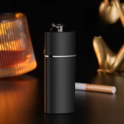 Portable Ashtray with Lid Car Mini Cigarette Box Japanese Environmental Protection Outdoor Pocket Metal Small Ashtray