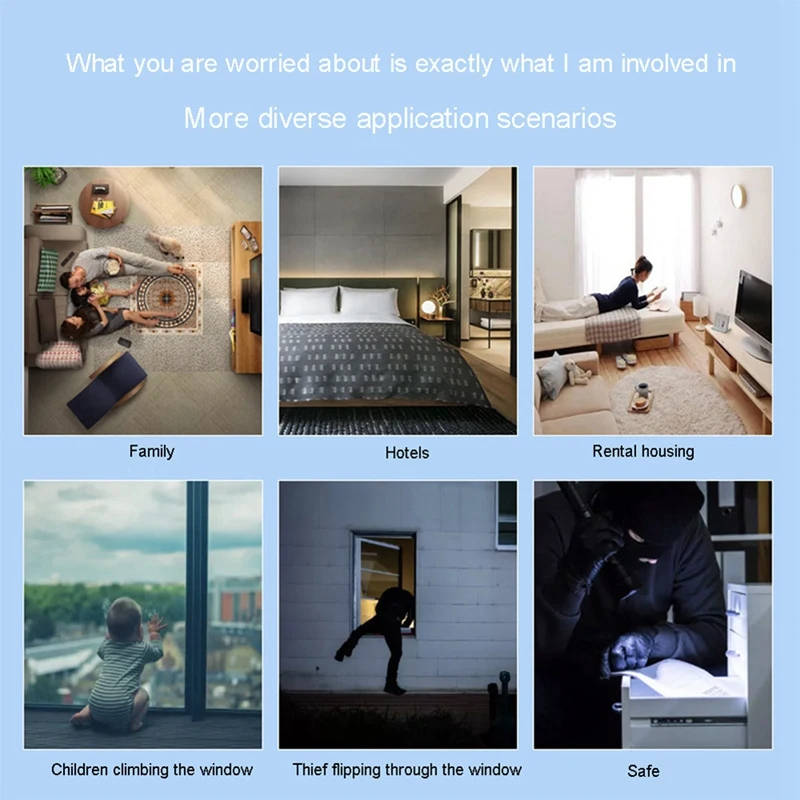 130db Smart Tuya Tür Fenster Vibrations alarm zur Warnung Einbrecher Eindringling Home Security Alarm