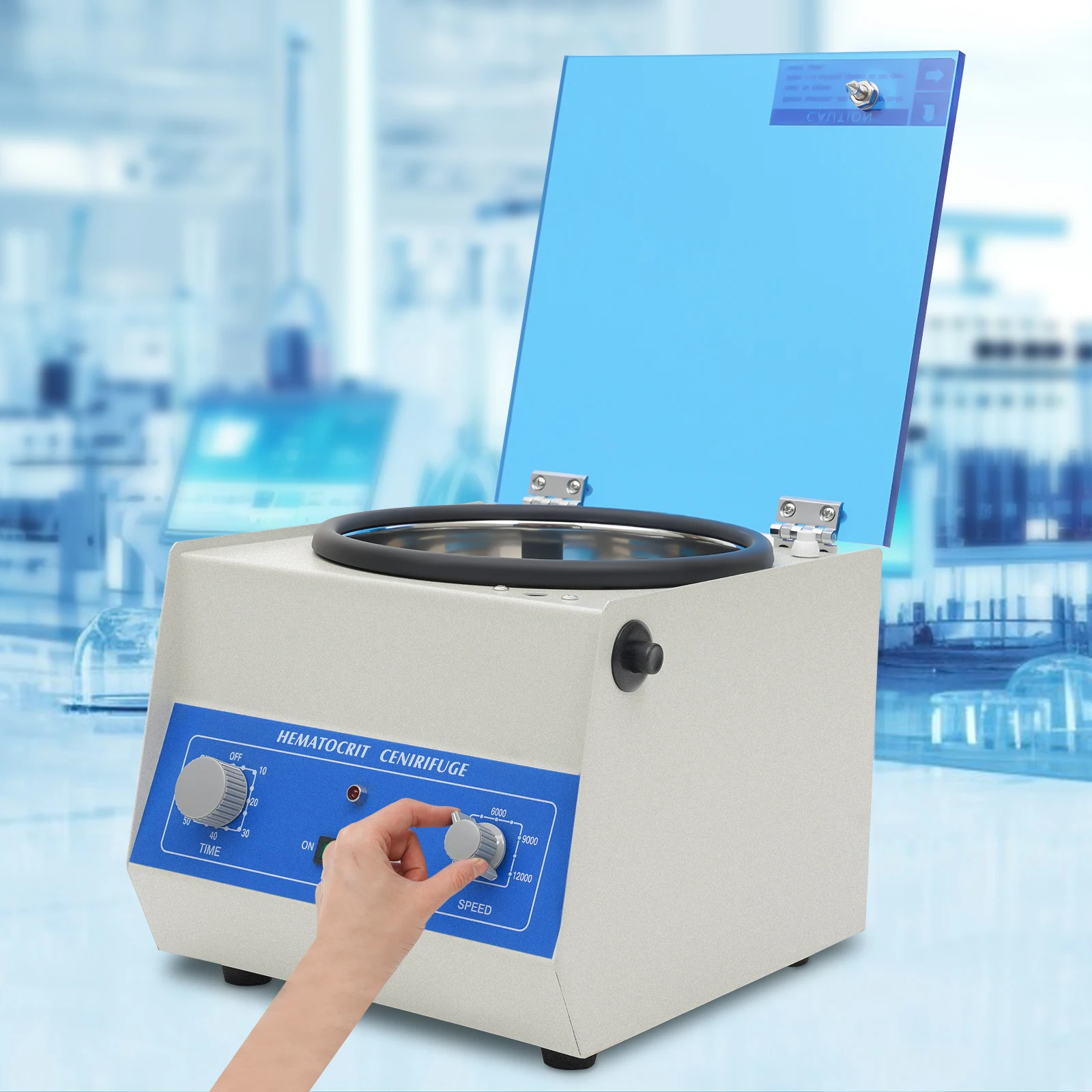 

Lab Centrifuge Hematocrit Microhematocrit High-Speed Centrifuge Heavy Duty 100W