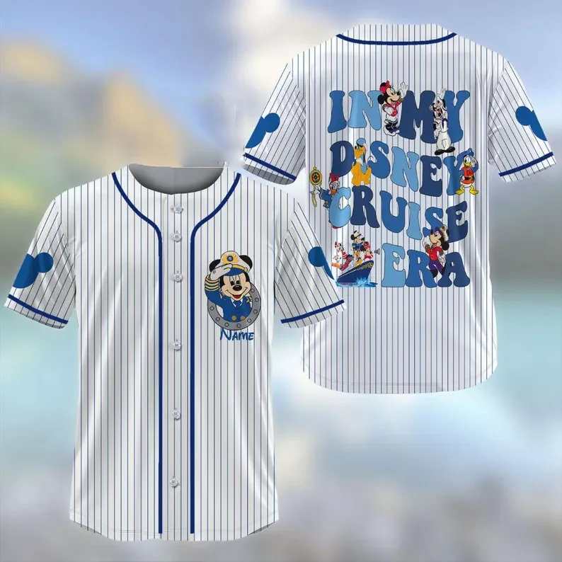 

Potdemiel Personalized Disney Cruise Line Baseball Jersey Mickey Friends Cruise 2025 Shirt Disney Wishes My Disney Cruise Shirt